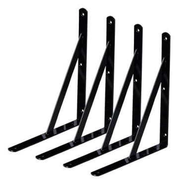 Imagem de Suportes de prateleira WINKER, pacote com 4, Heavy Duty Metal L, 28x20