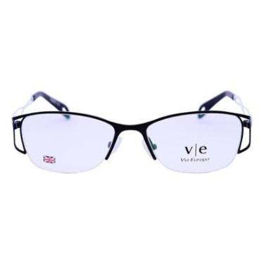 Imagem de Armação Para Óculos De Grau Menina Retangular Metal Mackage Mackage - Preto/Branco-Femi...