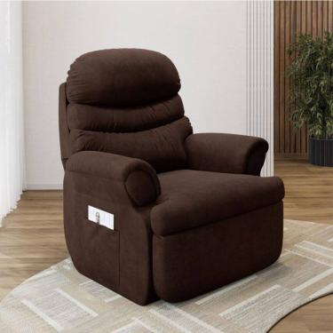 Imagem de Poltrona do Papai Reclinavel Premium Dallas Veludo Just Time