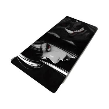 Imagem de Mouse Pad XXL Com Estampa De Máscara De Diabo Oni Em Preto E Branco, T