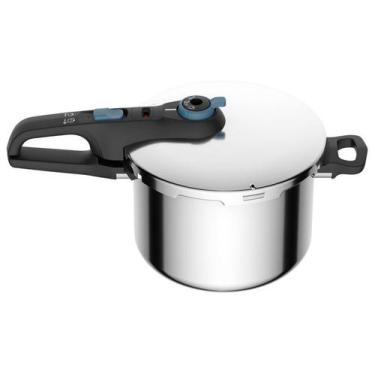 Imagem de Panela de Pressão Rochedo 6L Inox Indução Trendy, 6L, Inox