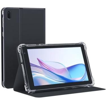 Imagem de NOVOJOY Tablet de 7 polegadas com capa, tablet PC Android 14, armazenamento de 32 GB, 8 GB de RAM, processador quad-core, tablet Android, tablet, PC, câmera dupla, WiFi, tablets de computador BT (com