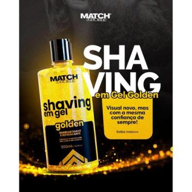 Imagem de Shaving Em Gel Golden 500g Ice Halls Barba, Pezinho E Navalhado Hidrat