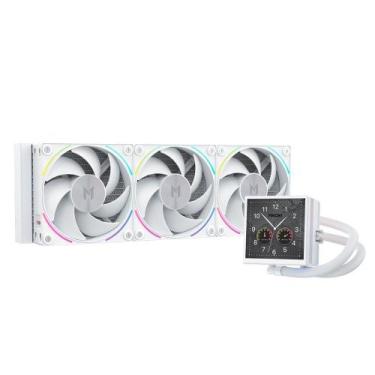 Imagem de Water Cooler MACH1 APEX, ARGB, 360mm, com Tela LCD, AMD e Intel, Branc