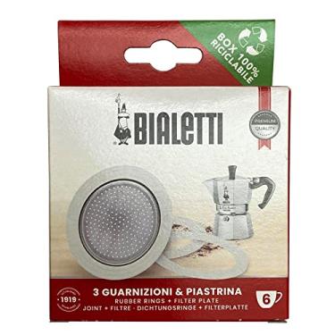 Imagem de Bialetti 3 vedações de substituição e 1 filtro para 6 copos Moka Express Blister Pack