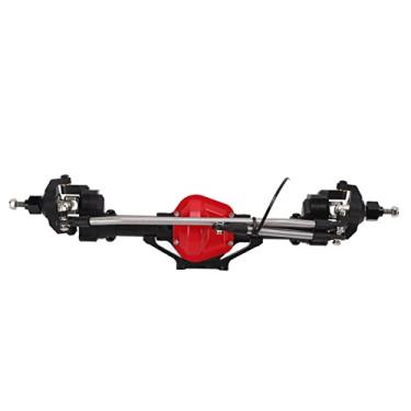 Imagem de RiToEasysports Eixo do portal dianteiro RC de alta resistência de metal RC para carro Axial Scx10 1/10 (Preto)