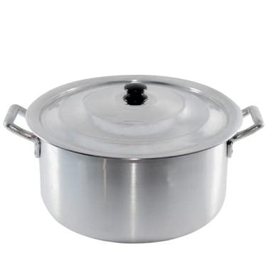 Imagem de Caçarola Panela Nº 35 Linha Hotel Restaurante Em Aluminio Ideal Escola Merenda Escolar Cozinha Industrial Cozinhe Deliciosas Refeições Para Toda Família Arroz Tropeiro Caldos Quentão Canjica