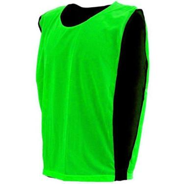 Imagem de Kit com 10 Coletes Dupla Face TRB Verde Claro e Preto