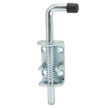Imagem de Acouto Reboque de pino de trava com mola 12 x 171 mm RV Trailer Portão de reboque com mola Parafuso barril de aço carbono galvanizado para porta de peito gabinete de recipiente