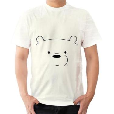 Imagem de Camiseta Camisa Urso Rosto Sério Gentil Polar Panda Pardo - Estilo Kra