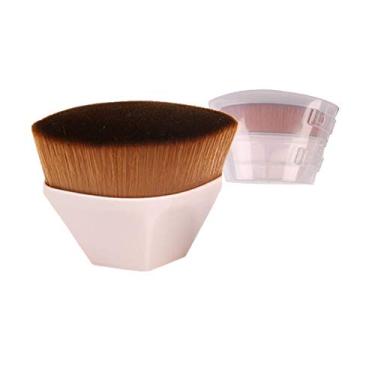 Imagem de Pincel de maquiagem Josalinas Base rápida aplicação impecável blusher líquido creme cosmético para mistura facial, rosa