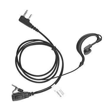 Imagem de Fone de ouvido Tk-3400u16p formato G 2 fios com microfone compatível com Walkie Talkie Baofeng de 2 pinos UV-82 UV5R - JEUYOEDE