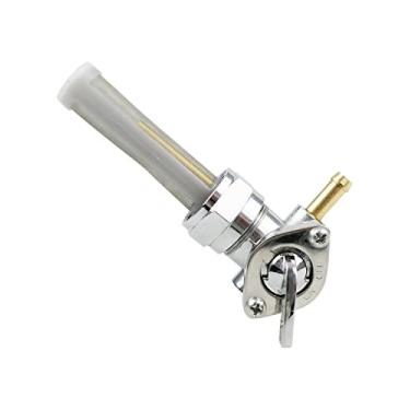 Imagem de Válvula de combustível Petcock com válvula de desligamento apto para Harley Sportster Big Twin 1975-2006 Substitui 62168-81, para mangueira de combustível ID de 1/4", 22mm