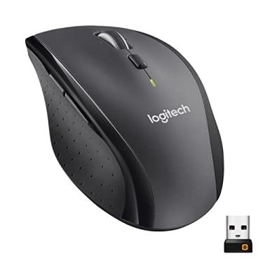 Imagem de Logitech Mouse sem fio M705 Marathon, receptor USB Unifying de 2,4 GHz, 1000 DPI, 5 botões programáveis, bateria de 3 anos, compatível com PC, Mac, laptop, Chromebook – Preto