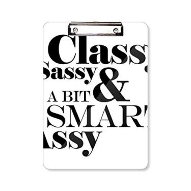 Imagem de Classy Sassy & A Bit Smart Assy prancheta pasta de escrita placa de apoio A4