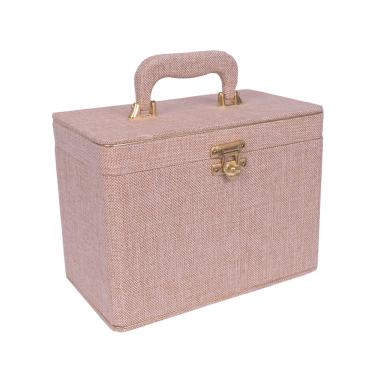 Imagem de Maleta Box 240 fotos 15x21 com 4 Álbuns Fotográficos JUTA BEGE Luxo