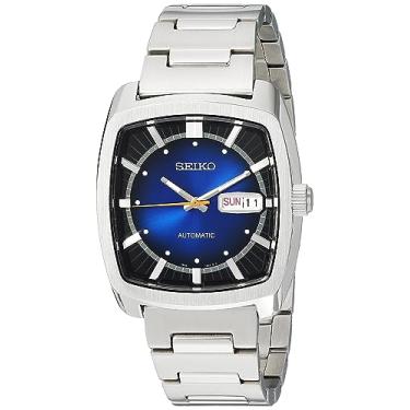 Imagem de SEIKO Relógio masculino SNKP23 RECRAFT Series mostrador analógico automático prata, Prata, Corda Automática