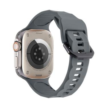 Imagem de Pulseira Stalwart LTIMPORTS, compativel com Apple Watch Ultra 49mm, Ultra 2, Apple Watch 45mm, Apple Watch 44mm e Apple Watch 42mm (Cinza)