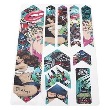 Imagem de Vomeko Protetor de quadro MTB com adesivo 3M – Conjunto de 10 – serve para todas as bicicletas e é compatível com a maioria das armações