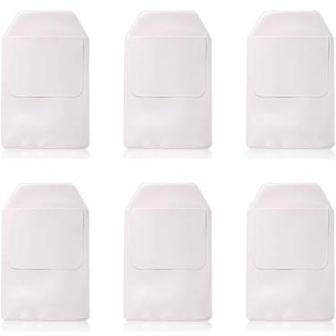 Imagem de XVSGE 6 peças de protetor de bolso branco para escola, hospital, escritório, escritório, jaquetas de laboratório, canetas, vazamentos