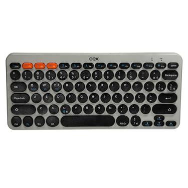 Imagem de Teclado sem fio Retrô TC510 Cinza