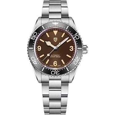 Imagem de PAGANI DESIGN PD1755 Relógios Masculinos Automáticos Relógios de pulso mecânicos para homens, impermeável 200M, 40MM Quadrante, Japão NH35A, marrom