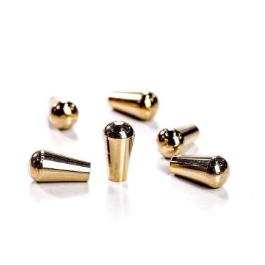 Imagem de Knob Chaves Seletoras Guitarra (6 Peças) Spirit Btg-m3.5-gd [f035]