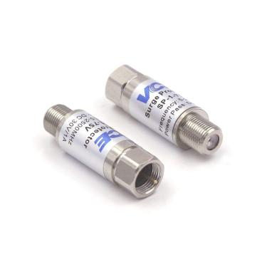 Imagem de Protetor de raios de sobretensão coaxial VCE 75 Ohm 5-2500MHz 2 Pac