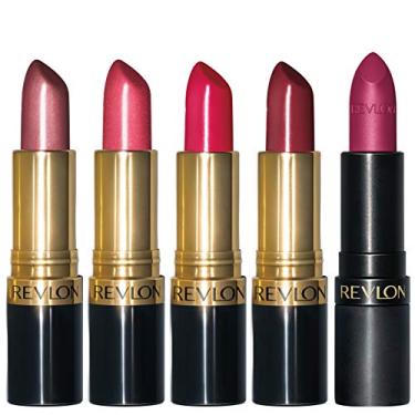 Imagem de Lipstick Set by Revlon, Super Lustrous 5 Piece Gift Set, Multi-Finish, Cream Pearl & Matte, Pack of 5