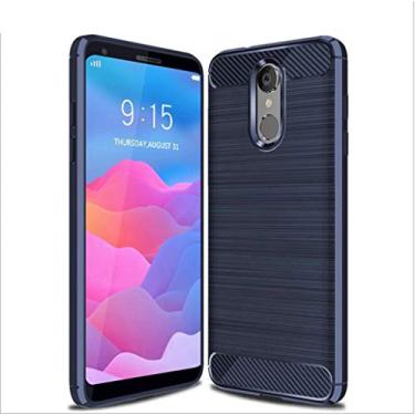 Imagem de Capa para LG Q7, toque macio, proteção total, anti-arranhões e impressões digitais + capa de celular resistente a arranhões para LG Q7