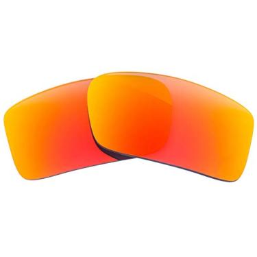 Imagem de Lentes de reposição polarizadas para óculos de sol Oakley Gascan 24-435 - fabricadas nos EUA - (cinza polarizado com espelho vermelho)