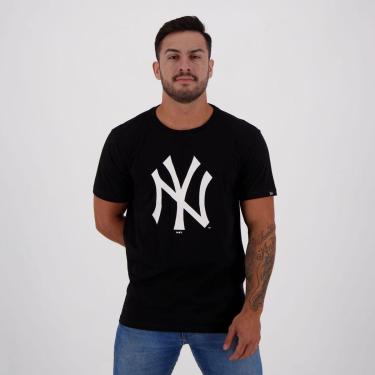 Imagem de Camiseta New Era MLB New York Yankees Essentials Preta-Masculino