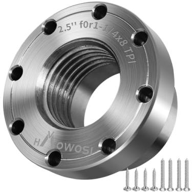 Imagem de Torno de madeira placa frontal de aço 6,3 cm para eixo de 3,5 cm x 8TPI