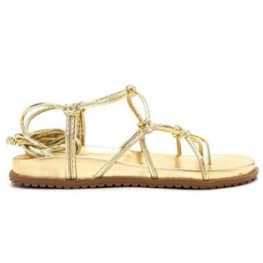 Imagem de Sandália Papete Feminina Gladiadora Amarração Blogueirinha-Feminino