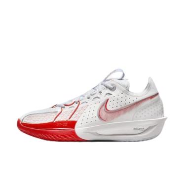 Imagem de Nike Tênis de basquete G.T. Cut 3 (DV2913-001, preto/verde vintage), Summit branco/vermelho picante/cinza futebol, 42