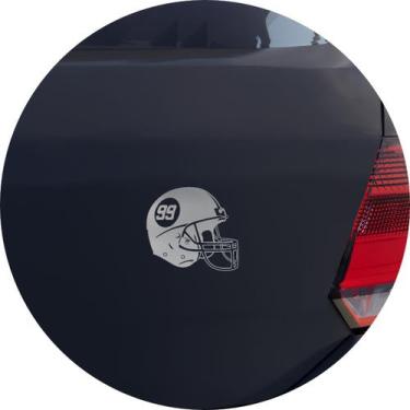 Imagem de Adesivo de Carro Capacete de Futebol Americano - Cor Marrom - Melhor A
