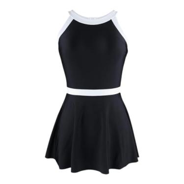 Imagem de Fiocias Maiô Feminino, Vestido de Natação para Festa, Parque Aquático, Presente de Aniversário, Piscina de Verão, L