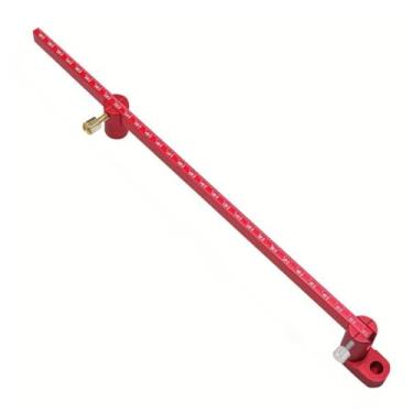 Imagem de CCIEAO Marcador de bússola para marcenaria, alongamento de liga de alumínio, régua de círculo, localizador central, marcenaria, ponto fixo (métrico 320 mm)