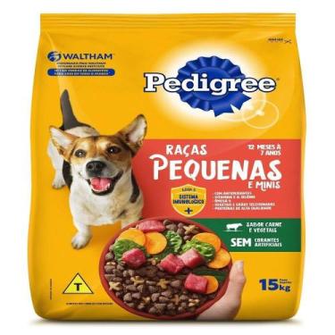 Imagem de Ração Pedigree Raças Pequenas Carne/Vegetais 15kg