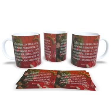 Imagem de Canecas de Porcelana Personalizadas Arvore de Natal - Estampa Sublimad