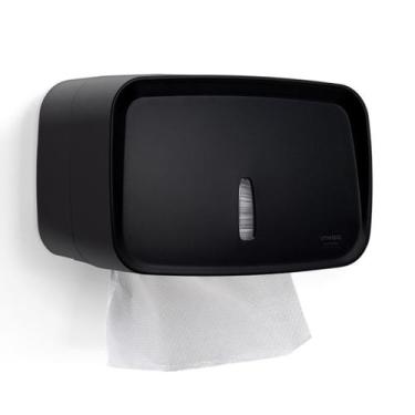 Imagem de Porta Papel Toalha Compacto Dispenser Papeleira Invoq Preto - PREMISSE