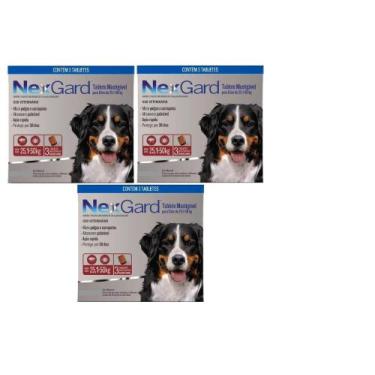 Imagem de Nexgard Antipulgas E Carrapatos Cães 25,1 A 50kg C/ 9 Comprimidos - Bo