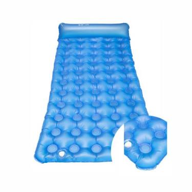 Imagem de Colchão Caixa De Ovo Dagua Fechado Aquasonus, Azul