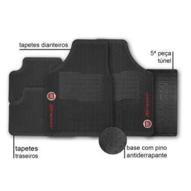 Imagem de Jogo Tapete Borracha Automotivo Fiat Universal - HKACESSORIOS