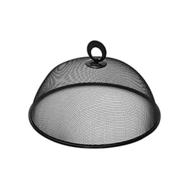 Imagem de Tampa Tela Protetora para Alimentos 30cm de Metal Kehome, PRETO, 30 CM