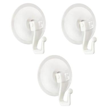 Imagem de Kit 3 Porta Toalha Cabide com Ventosa Gancho Plástico - Euro Par