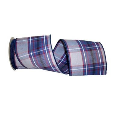 Imagem de Reliant Ribbon Fita de borda com fio xadrez planícies, 10 cm x 10 metros, multi