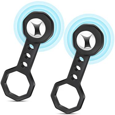 Imagem de Scanner de parede localizador de pinos, localizador magnético de pino com 15,4 kg de potência magnética de puxar, bola de pino para pino detectado e localizado através de parede de 1,9 cm, painel de madeira compensada, azulejo cerâmico ECT (2 peças)