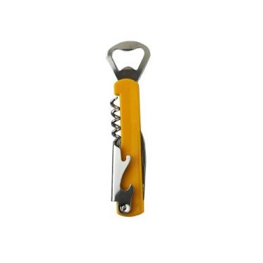 Imagem de Abridor de Garrafa Saca Rolha Multiuso Estilo Canivete - Yaay, Amarelo