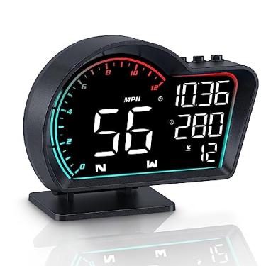 Imagem de SinoTrack Velocímetro Gps Digital Hud para Carro Universal Heads Up Display Tela Grande Lcd Mph Velocímetro Velocidade Alerta de Mergulho Fatigado Bússola de Alarme de Excesso de Velocidade para Todos